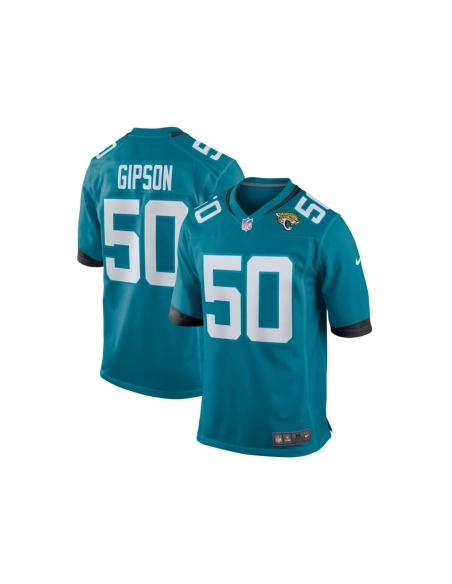 Mens Jacksonville Jaguars Trevis Gipson Teal Team Game Jersey