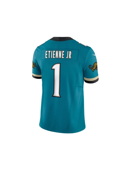 Mens Jacksonville Jaguars Travis Etienne Teal Prowler Throwback Vapor F.U.S.E. Limited Jersey