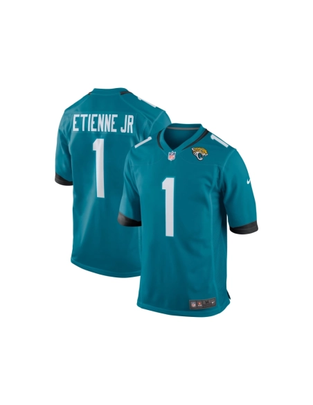 Mens Jacksonville Jaguars Travis Etienne Teal Game Jersey