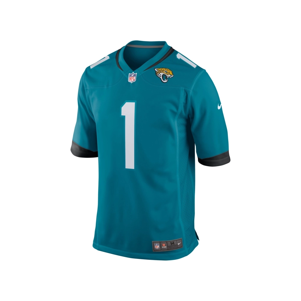 Mens Jacksonville Jaguars Travis Etienne Teal Game Jersey