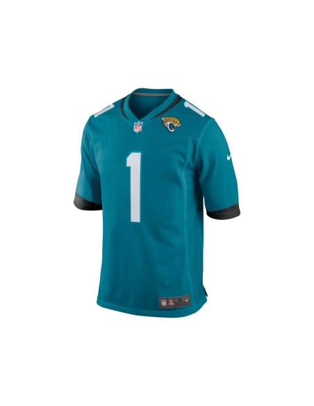 Mens Jacksonville Jaguars Travis Etienne Teal Game Jersey