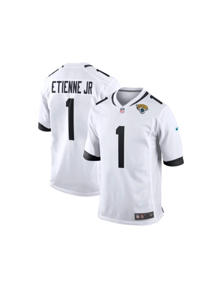 Mens Jacksonville Jaguars Travis Etienne Jr. White Game Player Jersey