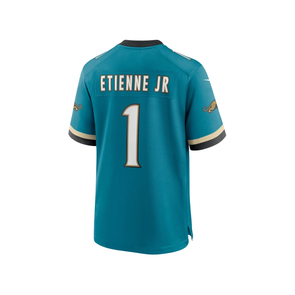 Mens Jacksonville Jaguars Travis Etienne Jr Teal Prowler Throwback Player Game Jersey