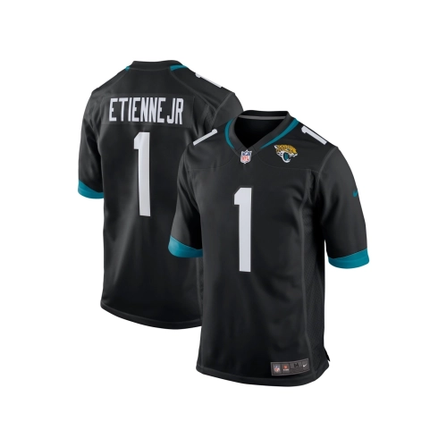 Mens Jacksonville Jaguars Travis Etienne Black Game Jersey
