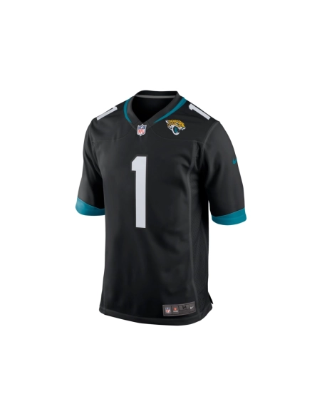 Mens Jacksonville Jaguars Travis Etienne Black Game Jersey