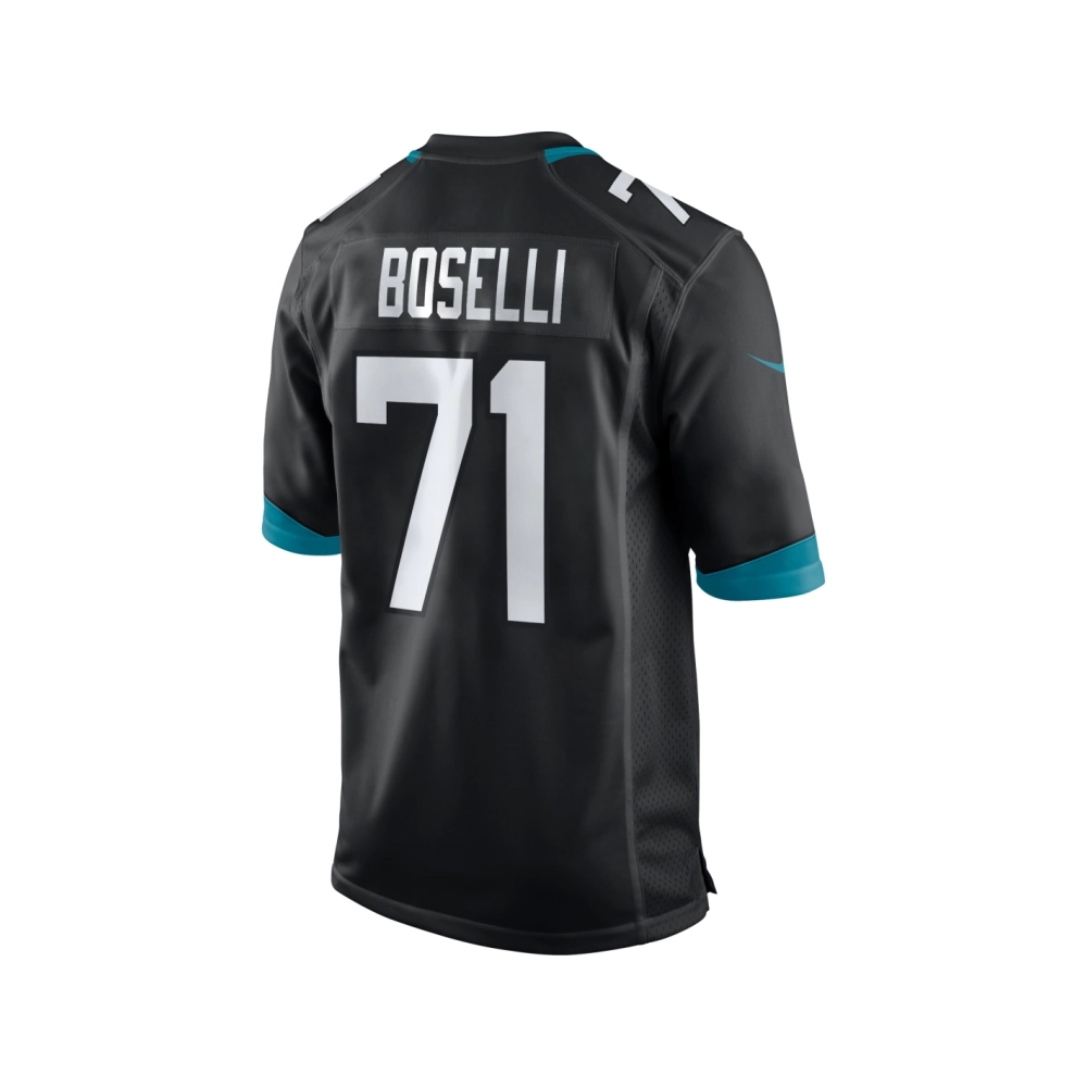 Mens Jacksonville Jaguars Tony Boselli Black Game Retired Player Jersey
