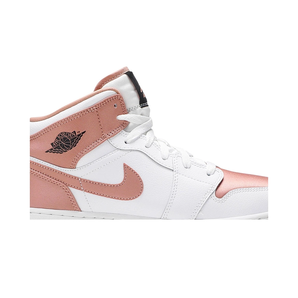 AIR JORDAN 1 MID GS WHITE ROSE GOLD 555112 190,AIR JORDAN 1 MID,Air Jordan