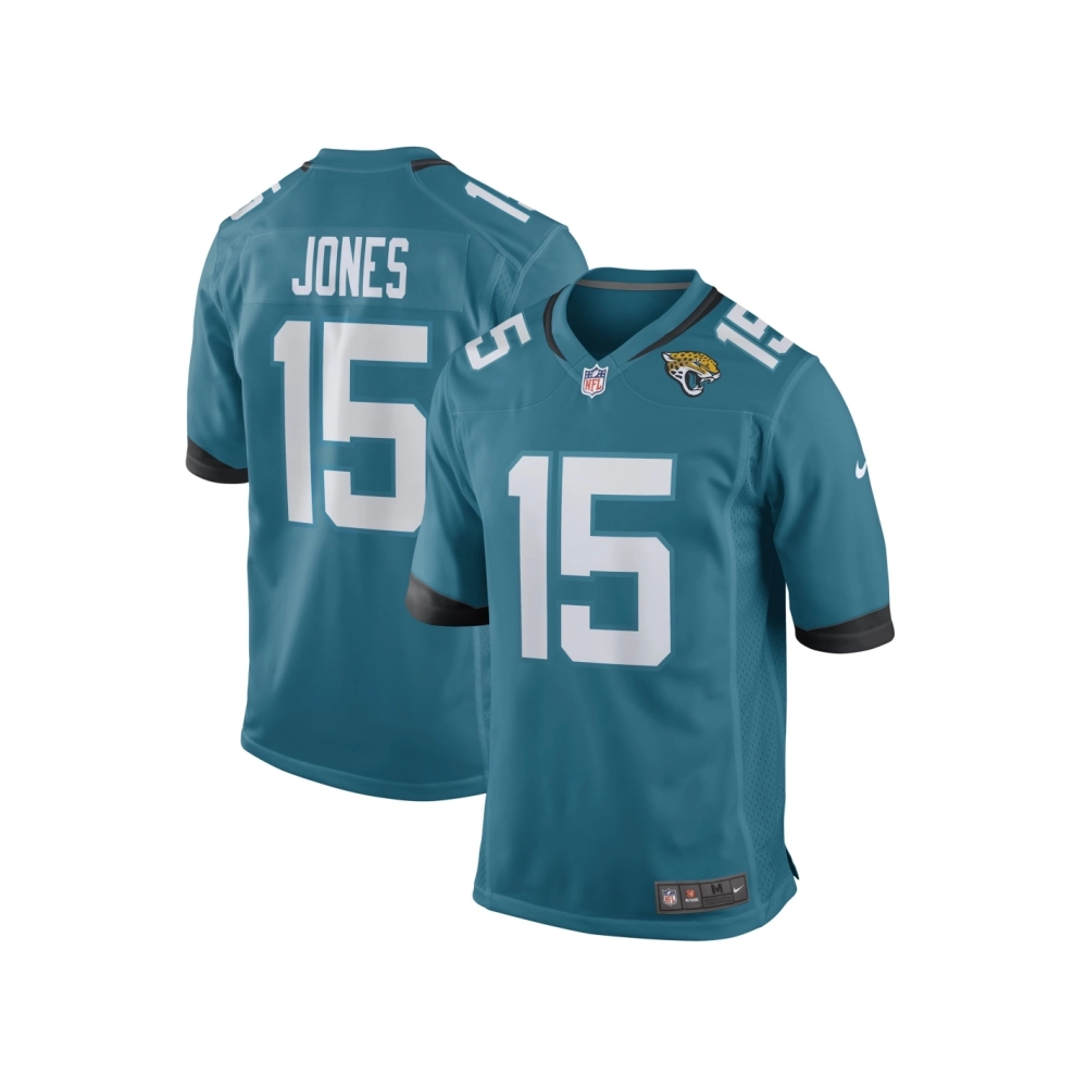 Mens Jacksonville Jaguars Tim Jones Teal Game Player Jersey