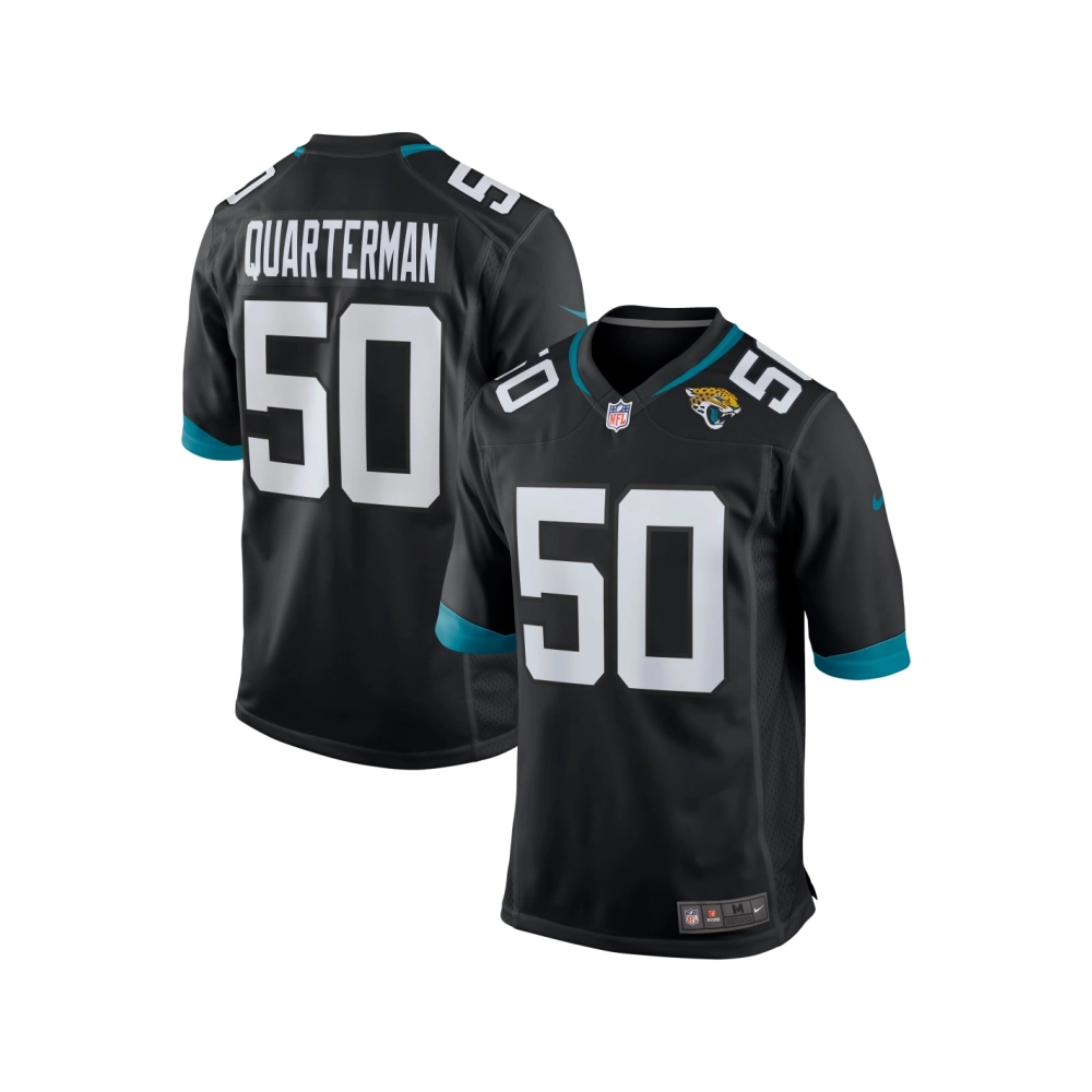 Mens Jacksonville Jaguars Shaquille Quarterman Black Game Jersey
