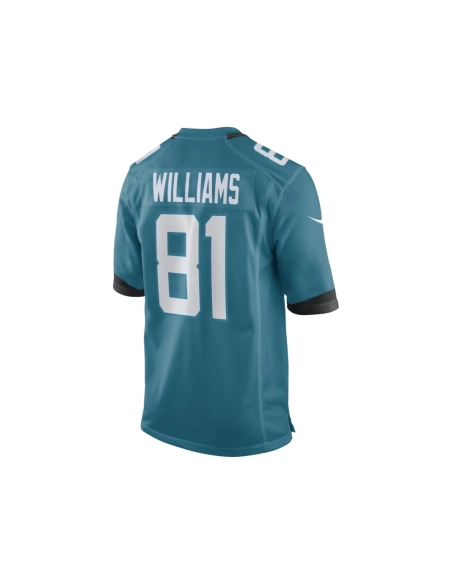 Mens Jacksonville Jaguars Seth Williams Teal Game Player Jersey