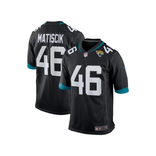 Mens Jacksonville Jaguars Ross Matiscik Black Game Jersey
