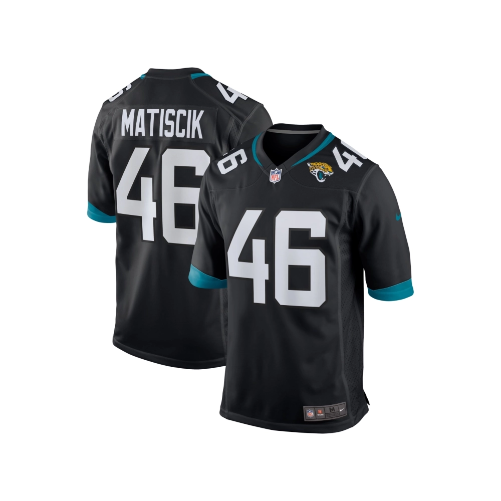 Mens Jacksonville Jaguars Ross Matiscik Black Game Jersey