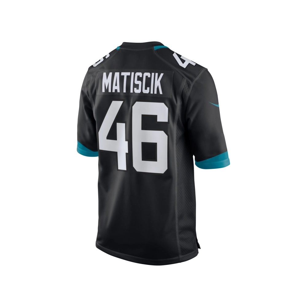 Mens Jacksonville Jaguars Ross Matiscik Black Game Jersey