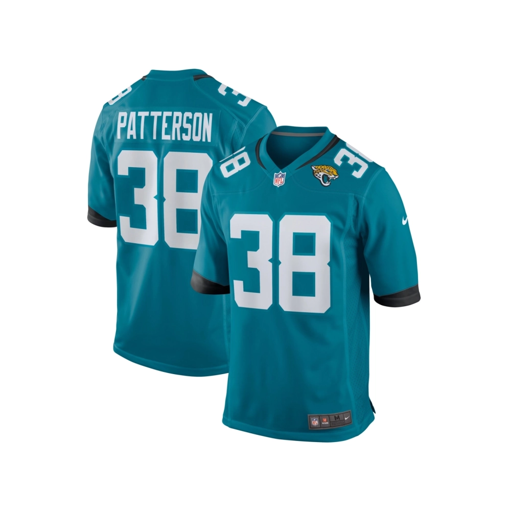 Mens Jacksonville Jaguars Riley Patterson Teal Team Game Jersey