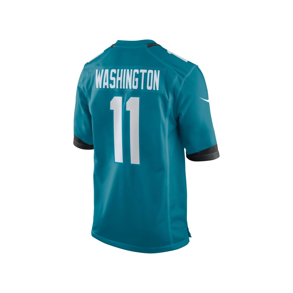 Mens Jacksonville Jaguars Parker Washington Teal Team Game Jersey