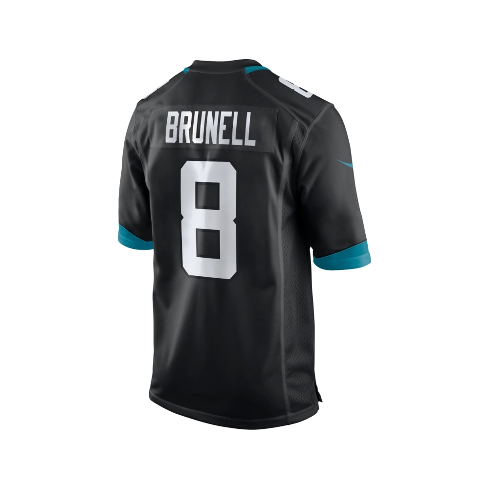 Mens Jacksonville Jaguars Mark Brunell Black Game Retired Player Jersey