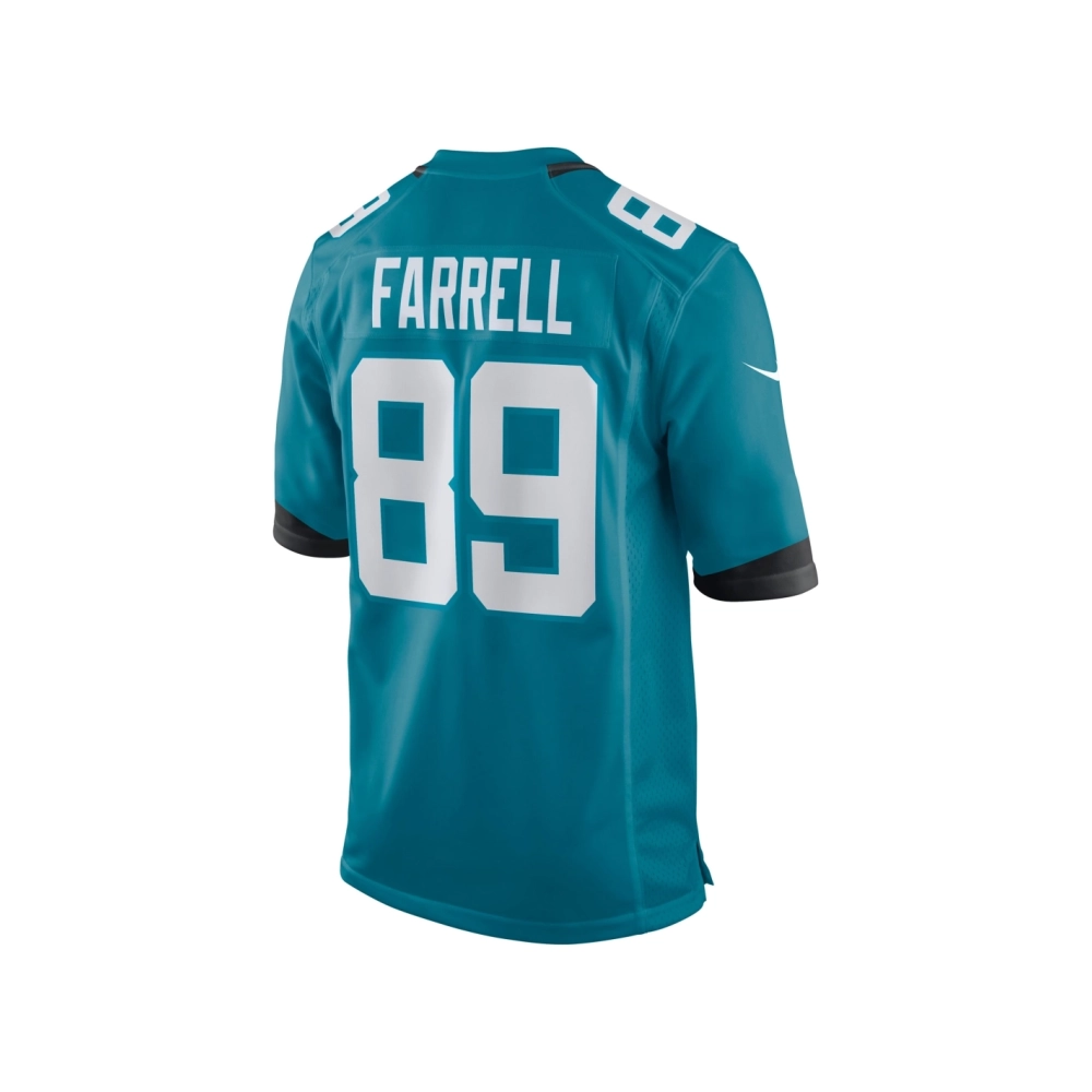 Mens Jacksonville Jaguars Luke Farrell Teal Game Jersey