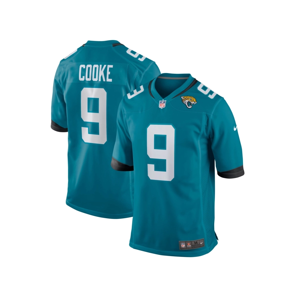Mens Jacksonville Jaguars Logan Cooke Teal Game Jersey