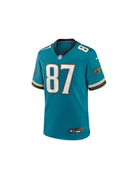 Mens Jacksonville Jaguars Keenan McCardell Teal Prowler Throwback Retired Player Game Jersey