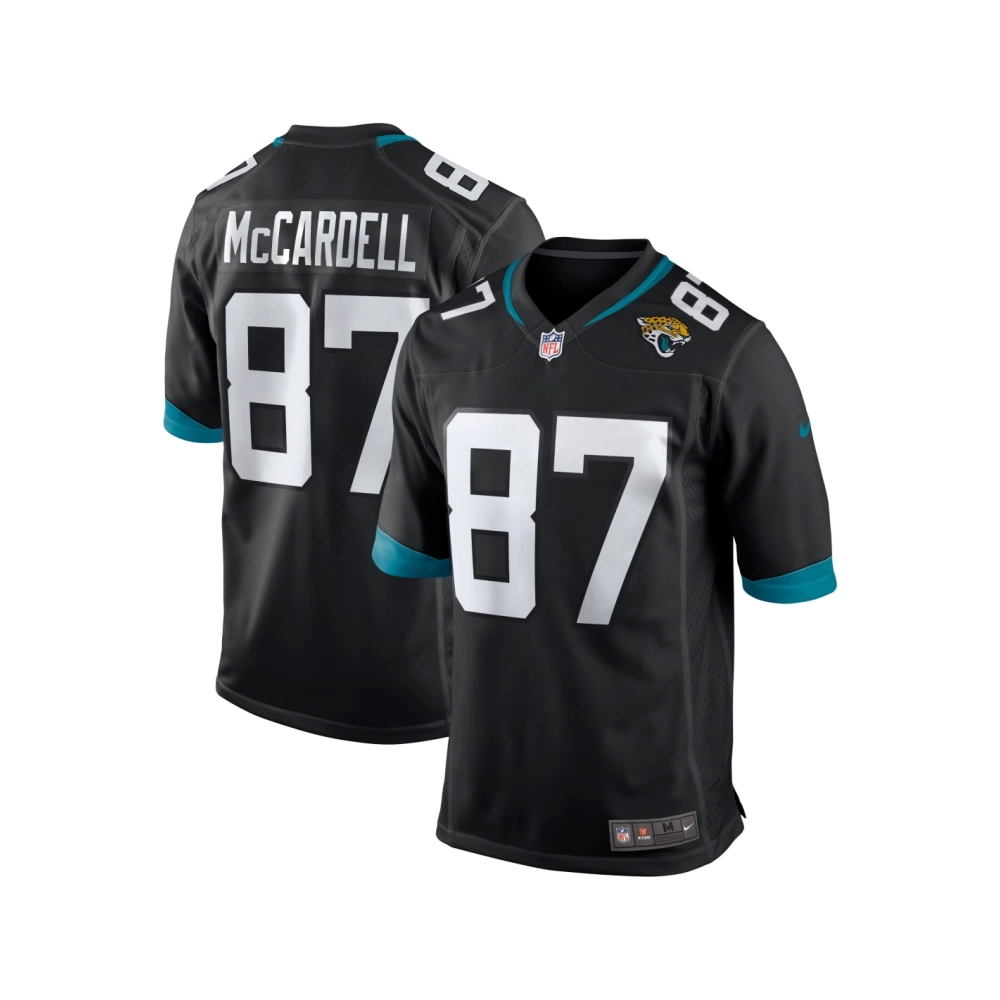 Mens Jacksonville Jaguars Keenan McCardell Black Game Retired Player Jersey