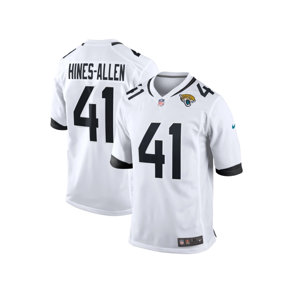 Mens Jacksonville Jaguars Josh Hines-Allen White Player Game Jersey