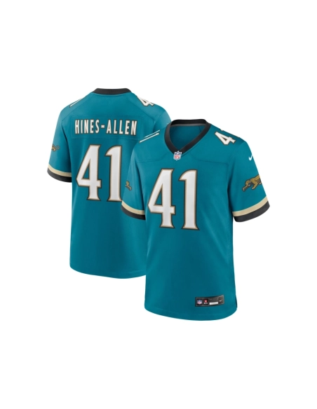 Mens Jacksonville Jaguars Josh Hines-Allen Teal Prowler Throwback Player Game Jersey
