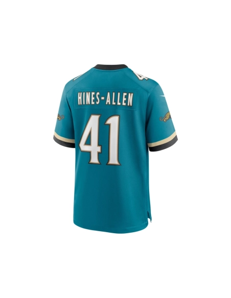 Mens Jacksonville Jaguars Josh Hines-Allen Teal Prowler Throwback Player Game Jersey
