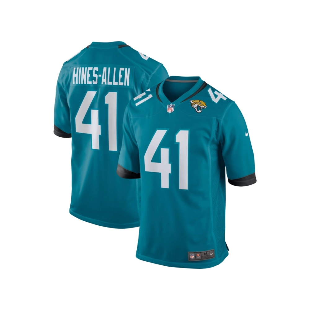 Mens Jacksonville Jaguars Josh Hines-Allen Teal Player Game Jersey