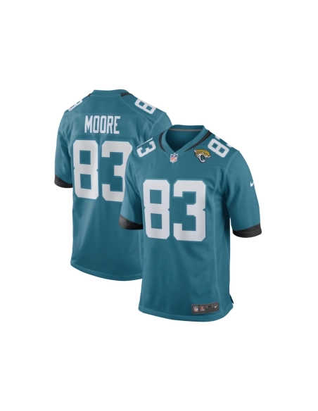 Mens Jacksonville Jaguars Jaylon Moore Teal Game Player Jersey