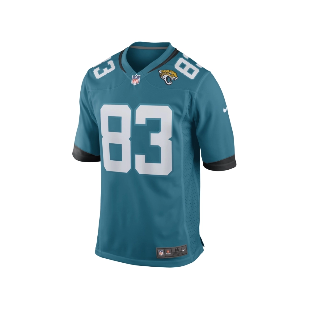 Mens Jacksonville Jaguars Jaylon Moore Teal Game Player Jersey