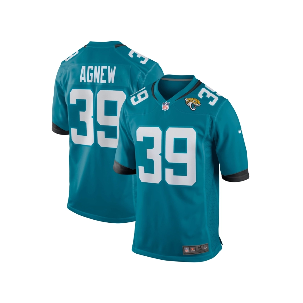 Mens Jacksonville Jaguars Jamal Agnew Teal Game Jersey