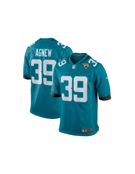 Mens Jacksonville Jaguars Jamal Agnew Teal Game Jersey