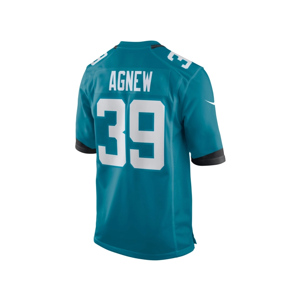 Mens Jacksonville Jaguars Jamal Agnew Teal Game Jersey