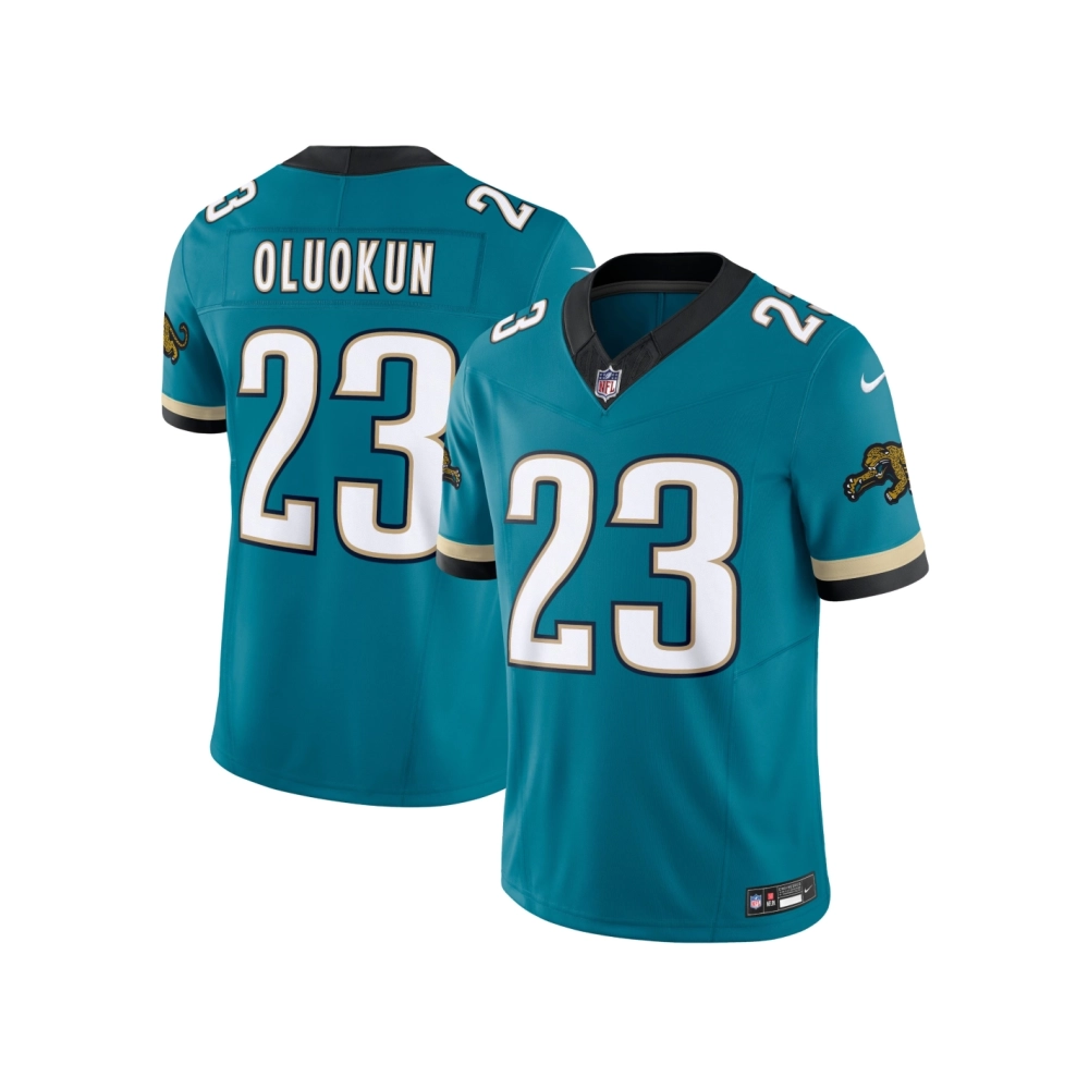 Mens Jacksonville Jaguars Foye Oluokun Teal Prowler Throwback Vapor F.U.S.E. Limited Jersey