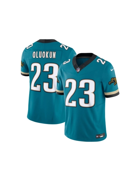 Mens Jacksonville Jaguars Foye Oluokun Teal Prowler Throwback Vapor F.U.S.E. Limited Jersey