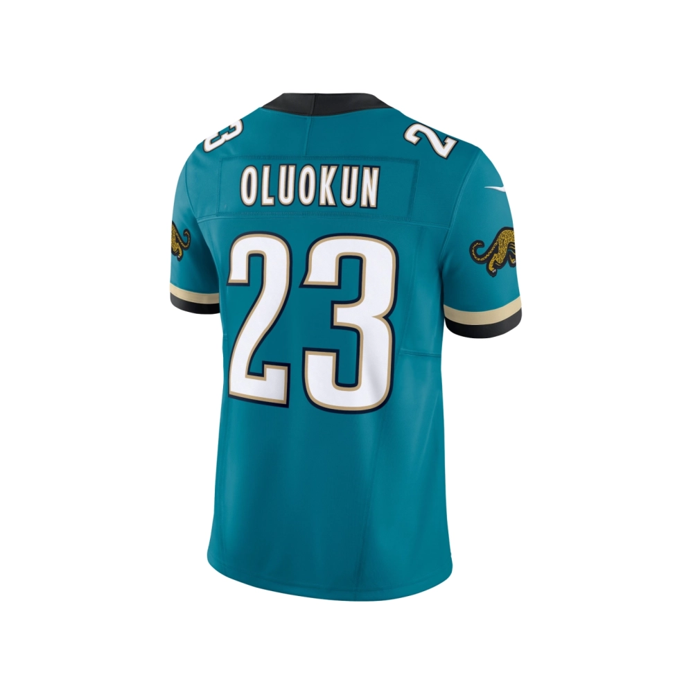 Mens Jacksonville Jaguars Foye Oluokun Teal Prowler Throwback Vapor F.U.S.E. Limited Jersey