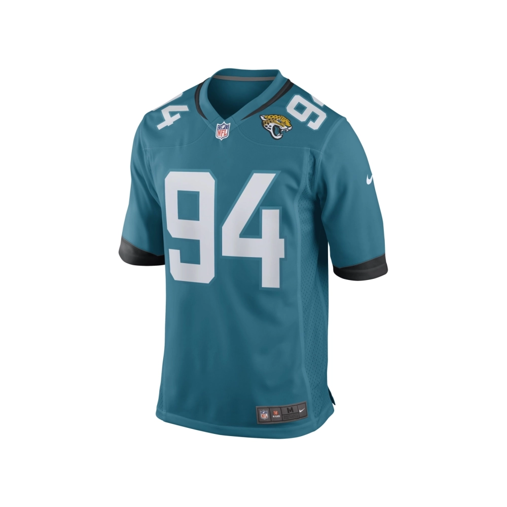 Mens Jacksonville Jaguars Folorunso Fatukasi Teal Game Player Jersey