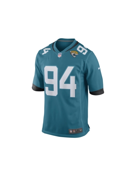 Mens Jacksonville Jaguars Folorunso Fatukasi Teal Game Player Jersey
