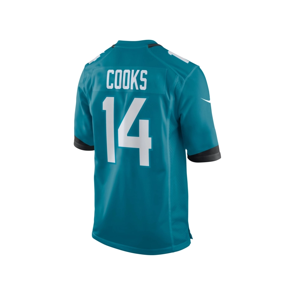 Mens Jacksonville Jaguars Elijah Cooks Teal Team Game Jersey