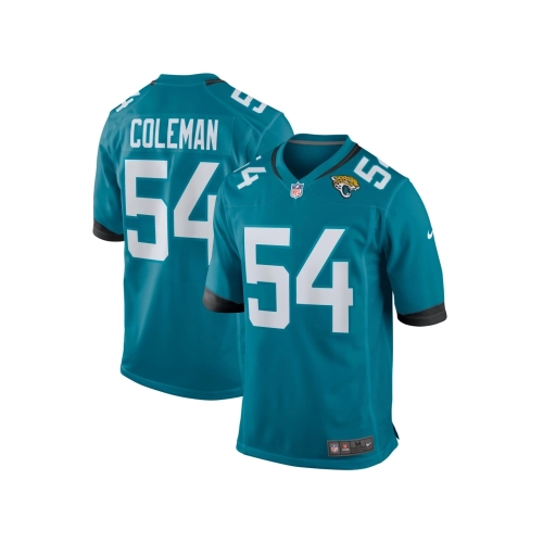 Mens Jacksonville Jaguars DJ Coleman Teal Game Jersey
