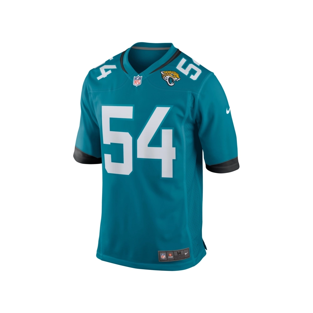 Mens Jacksonville Jaguars DJ Coleman Teal Game Jersey