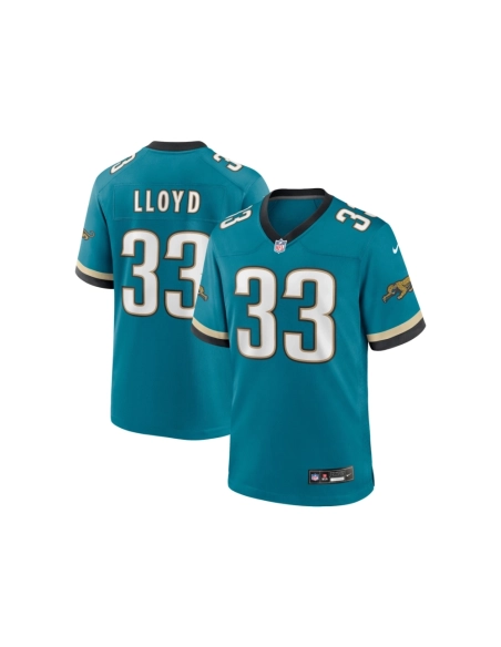 Mens Jacksonville Jaguars Devin Lloyd Teal Prowler Throwback Player Game Jersey