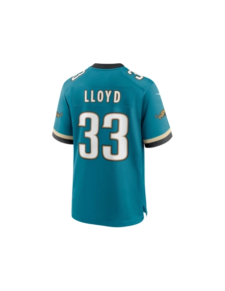 Mens Jacksonville Jaguars Devin Lloyd Teal Prowler Throwback Player Game Jersey