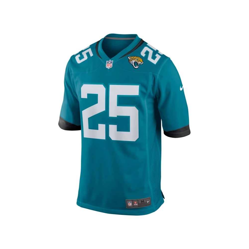 Mens Jacksonville Jaguars DErnest Johnson Teal Team Game Jersey