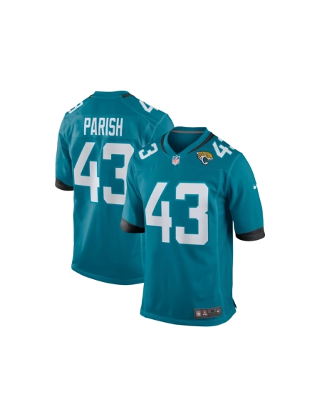 Mens Jacksonville Jaguars Derek Parish Teal Game Jersey