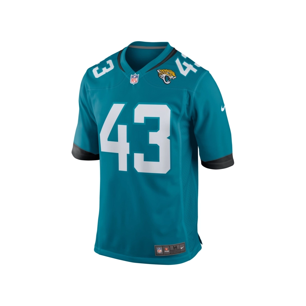 Mens Jacksonville Jaguars Derek Parish Teal Game Jersey