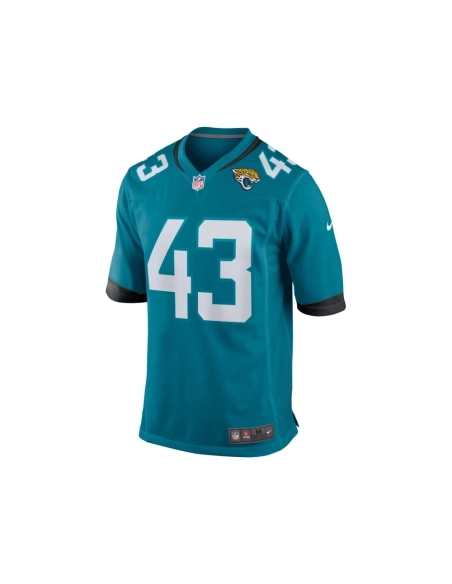Mens Jacksonville Jaguars Derek Parish Teal Game Jersey