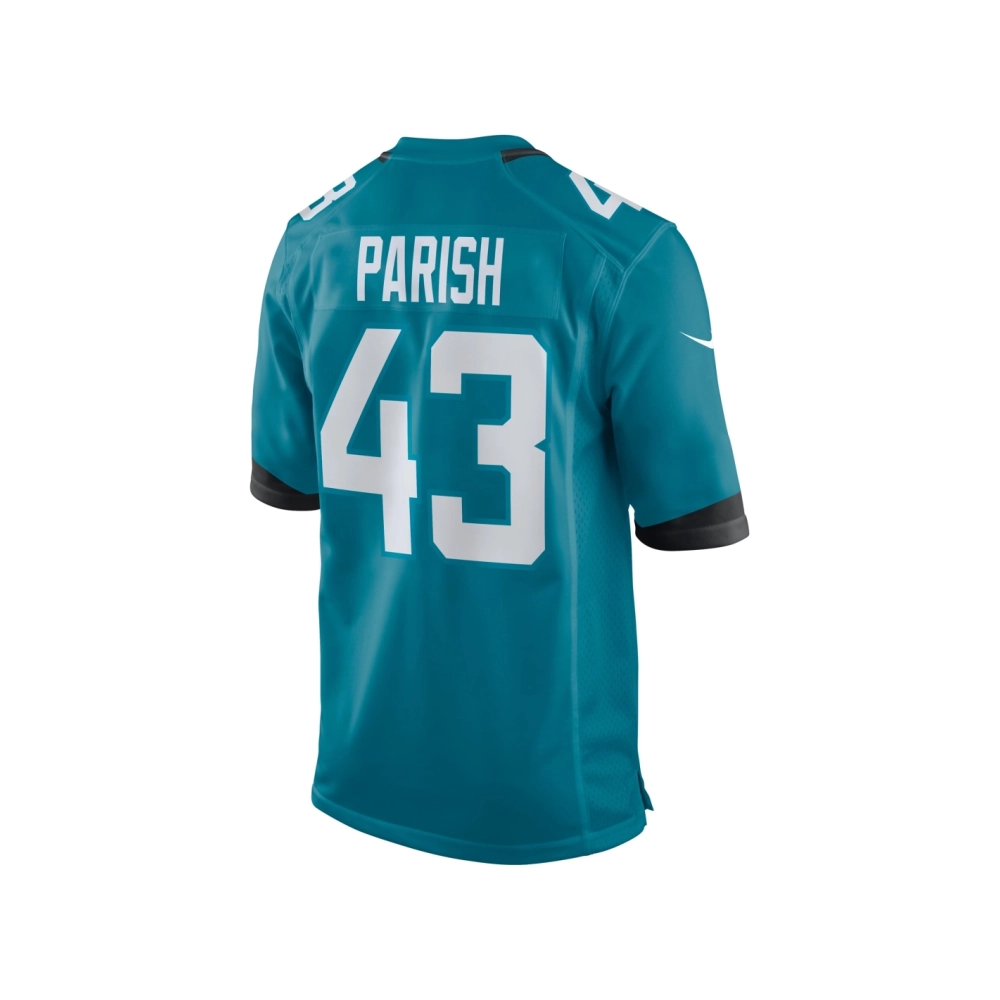 Mens Jacksonville Jaguars Derek Parish Teal Game Jersey