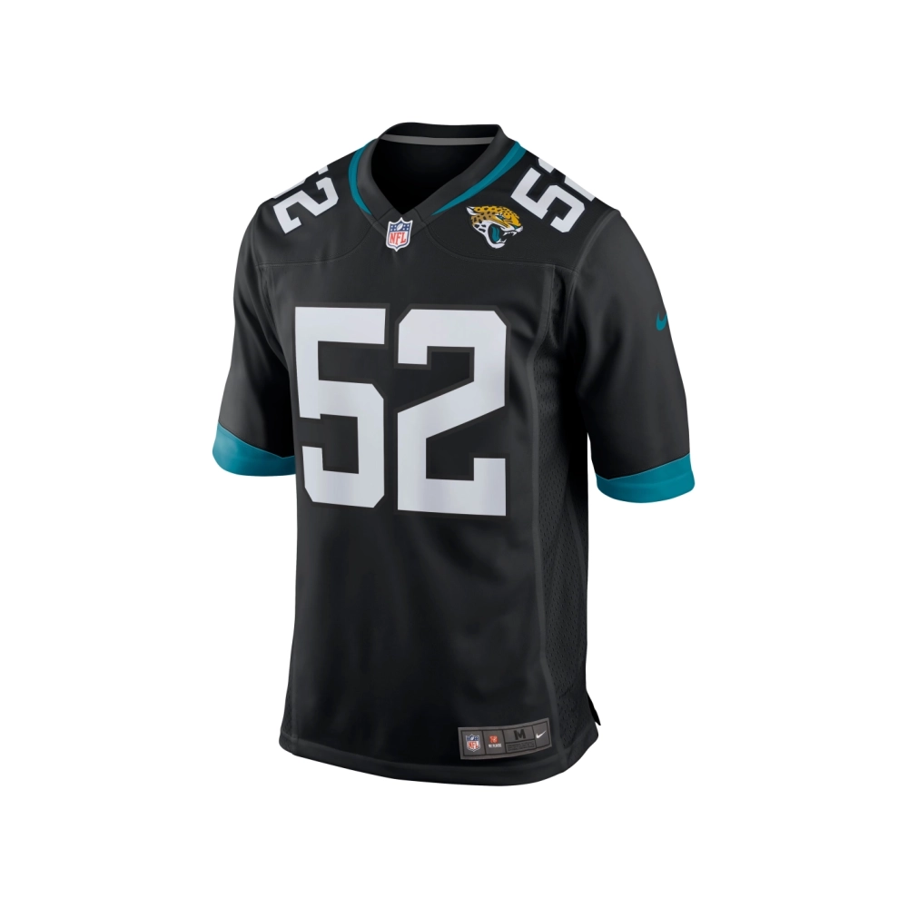 Mens Jacksonville Jaguars DaVon Hamilton Black Game Jersey