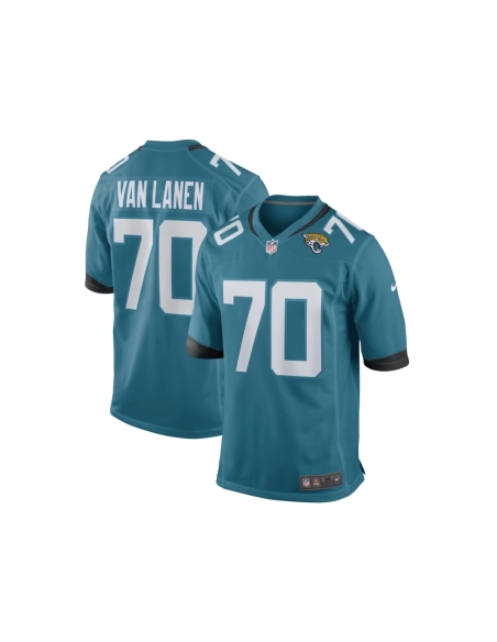 Mens Jacksonville Jaguars Cole Van Lanen Teal Game Player Jersey